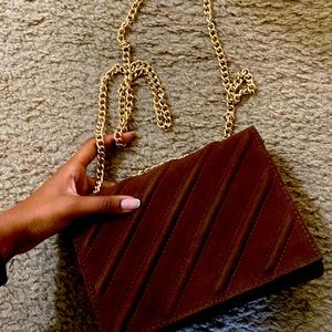 Brown shoulder purse